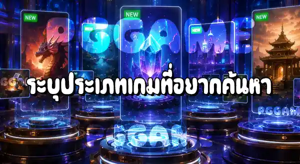วิธีค้นหาเกมใหม่ บนเว็บ PGGAME