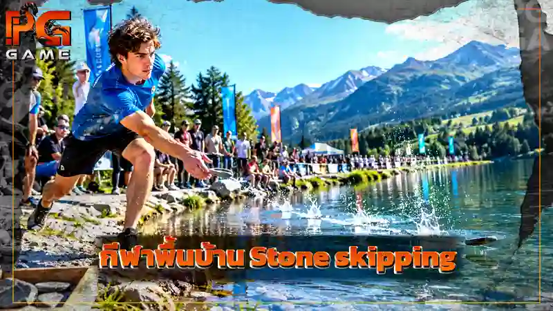 กีฬาพื้นบ้าน Stone skipping