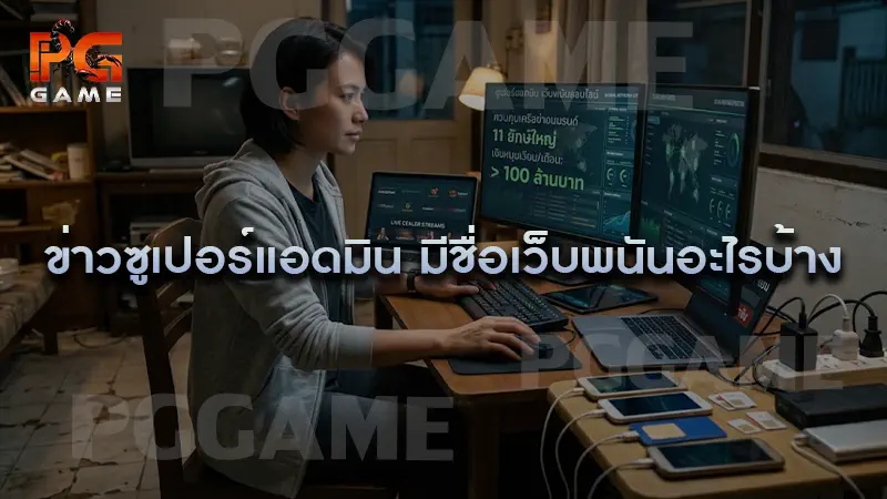 ข่าวซูเปอร์แอดมิน มีชื่อเว็บพนันอะไรบ้าง